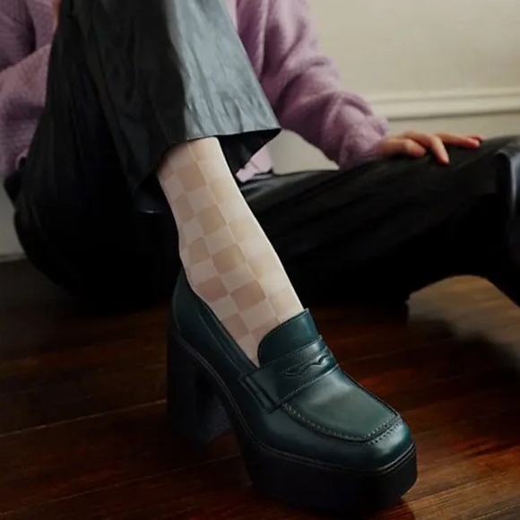 🌸FREE PEOPLE🌸 Zoe Platform Loafer in Jade Size: 36 - Picture 2 of 11